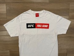 UFC x Full Send Men’s T-Shirt LARGE White Fighting Streetwear Nelk Boys Outdoor