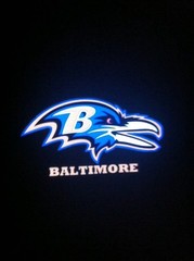 Ravens NFL Football Sound Activated Light LED Light EL T-Shirt S/L/L/XL/XXL/XXXL