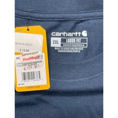 Carhartt K87 Mens Loose Fit Heavyweight Pocket T-Shirt Navy Blue 2XL NWT