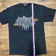 Vintage Harley Davidson Eagle Y2K Cincinnati Ohio Mens Black T Shirt Mens Size M