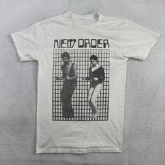 new order band t-shirt, joy division shirt, new wave punk, white unisex tee