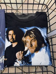 90s Euro Nirvana MTV Unplugged Live Set List T-Shirt Size L