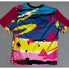 Black Pyramid Chris Brown Jersey Shirt XXL Bright 3D Spellout Graphic Abstract