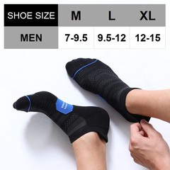 CelerSport 6 Pack Men’s Running Ankle Socks with Cushion Low Cut Athletic Spo…