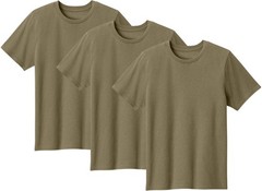Coyote Brown AR 670-1 Cotton Kids T-Shirts Soft Tees Everyday Army Shirts 3-Pack
