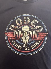 Rock & Roll Denim Dale Brisby Rodeo Time Ol’ Son Blue Graphic T-Shirt LARGE