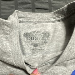 Costa Del Mar Men’s L Gray Crew Neck Short Sleeve Born On The Water Tagless Tee