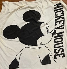 Vintage Mickey Mouse Pajama Shirt Disney 90s All Over Print Front And Back RARE