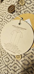 Men’s Common People Clothing Linen Blend Brown/Beige Diamond shirt small