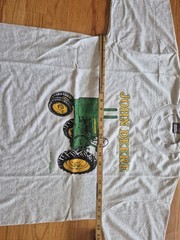 VTG John Deere General Purpose Antique Tractor T Shirt Gray LG New USA