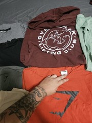 Gymshark Oversized T-shirts Mens Size Large Lot Of 8 Shirts Huge Lot EUC
