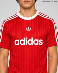 Adidas Originals Men’s Trefoil 3 Stripes T-Shirt Shirt S-XXL RED/WHITE