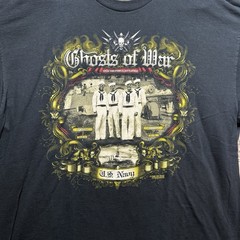 7.62 Design Men’s 2XL Ghosts Of War Military Shirt US Navy Black Graphic Logo