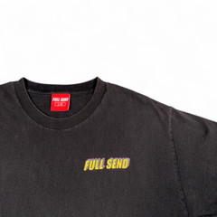Full Send Shirt Adult LARGE Black Spell Out Logo Colorful Nelk