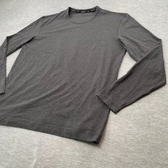 Public Rec Shirt Mens XL Gray Go To Long Sleeve Crew Neck Logo Casual Tee