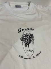 Vintage Gaiole Chianti T Shirt Sz M/L Italy Tourist Wine Grapes Y2K