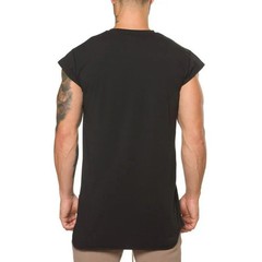 Plain Mens Workout Muscle Clothing Gym Bodybuilding Fitness Sport T-shirt Cotton