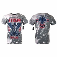 XTREME COUTURE by AFFLICTION Men’s T-Shirt AMERICAN ORIGINAL Biker Gray S-5XL