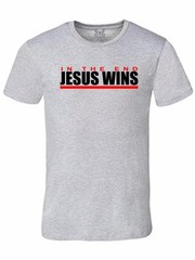 NW MEN’S PRINTED JESUS WINS CHRISTIAN GOD LOVE BIBLE COTTON T-SHIRT ALL COLOR