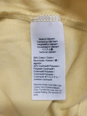 J. Crew Men Shirt L Yellow Crew Neck Short Sleeve Flat Front Breathable Pullover