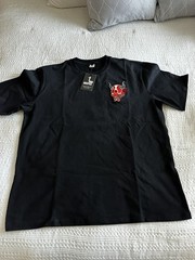 Niepce Red Demon Embroidered Japanese Streetwear Black T-Shirt Men’s XL – NWT