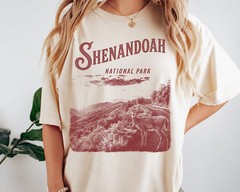 Shenandoah National Park Virginia Mountains Hiking Outdoors Comfort Tee