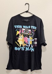 Bluey Bandit “This Was The 80’s Man!” Graphic Tee – Men’s 2XL – Black