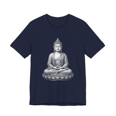 Meditating Buddha Lotus T-Shirt | Zen Spiritual Buddhist Graphic Tee