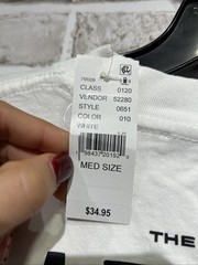 Pacsun Manifest Oversized White T-Shirt Size Medium New