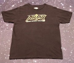 7.62 Designs Army Unleashed Eagle 2-sided Black Graphic T-shirt – Large – 2007