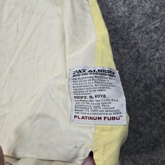 Vintage Platinum Fubu Fat Albert Shirt Mens XXL Yellow 90s Y2k Baggy Skater