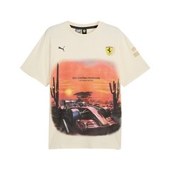 PUMA Scuderia Ferrari Race Desert Sun Las Vegas Graphic Crew Neck Short Sleeve T