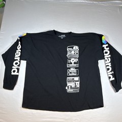 Polaroid OneStep Express Black Graphic Logo Long Sleeve Crew Neck T-Shirt XL