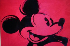 Disney Mickey Mouse Red Screen-Printed Adult Men’s T-Shirt Size XL
