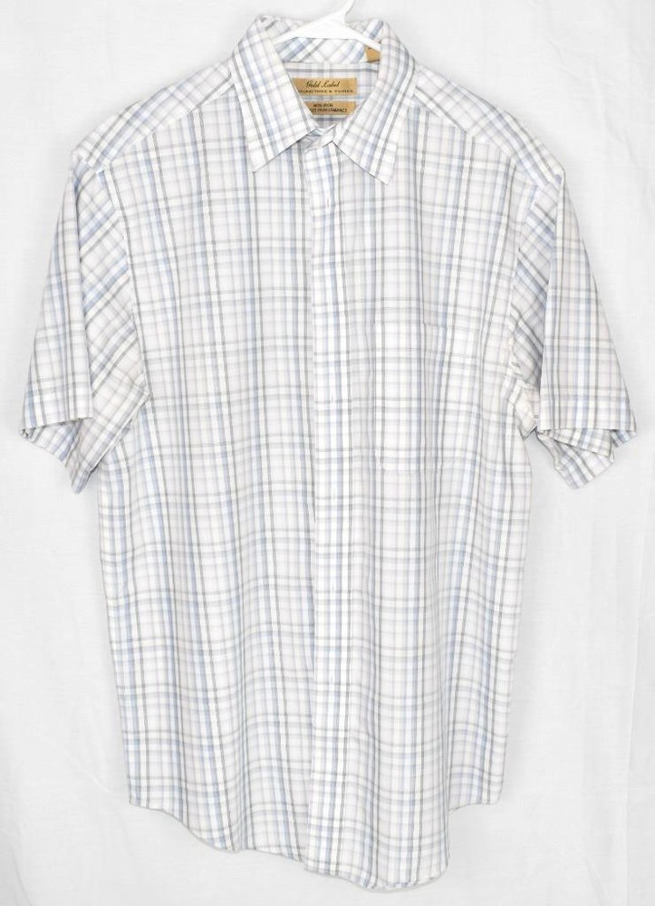 Men’s Shirts Cotton Short Sleeve Casual Non-Iron Machine Wash Button Down