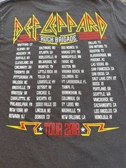 Delta Pro Weight Def Leppard Rock Brigade Tour 2018 Gray Graphic Tee S