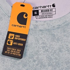 CARHARTT Sun Shirt Mens XL Green 50 UV Outdoor Fast Dry Relaxed Long Sleeve NWT