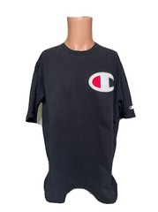 Vintage 90’s Champion Patch Black Shirt Size 2XL Mens