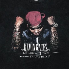 Kevin Gates Yung Bleu 2018 Luca Brasi 3 Tour Mens (XL) Black Concert T-Shirt