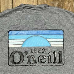 O’Neill Men’s Gray Graphic Performance Tee 2XL Surfer Beach Outdoor Horizon EUC!