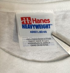 Rare VTG 90s Single Stitch T Shirt Hanes Deck The HOG With Boughs Of Holly Sz L