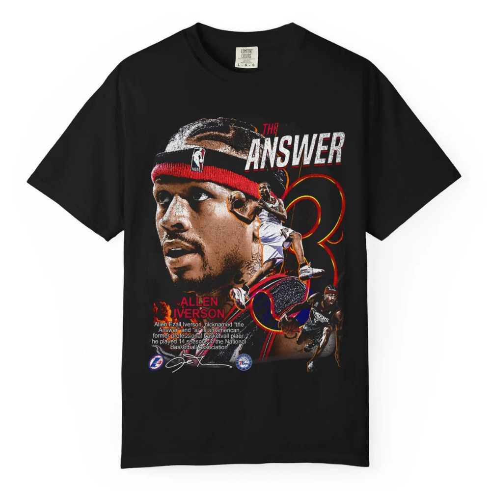 Allen Iverson Graphic Tee – Unisex Style Basketball Shirt – Allen Iverson Shirt