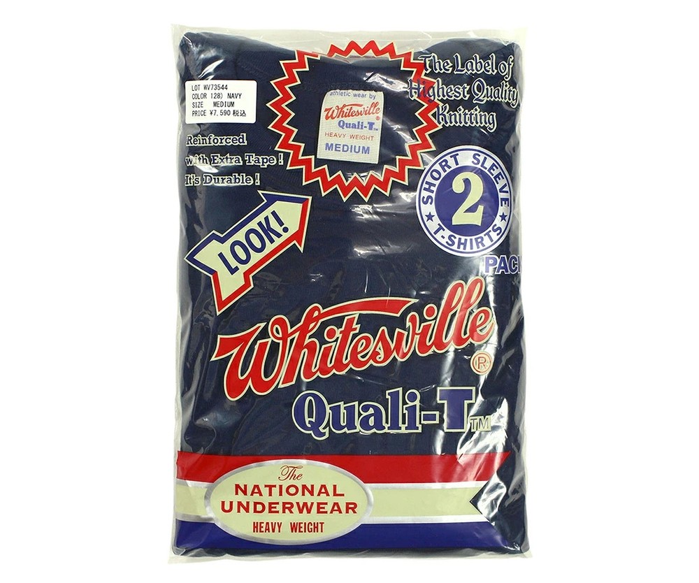 Whitesville WV73544 2-PACK T-SHIRT NAVY Size M Men’s Made in Japan