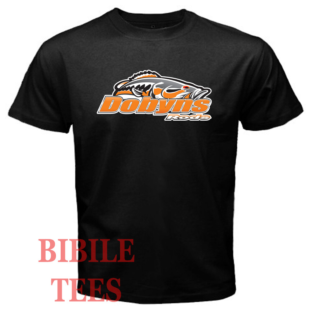 Dobyns Rods Fishing Men’s Black T-Shirt Size S to 5XL