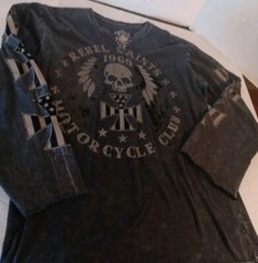 Rebel Saints Motorcycle Club Longsleeve Shirt Altered. See Discription And Photo