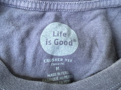 LIFE IS GOOD Blue Jack Rocket Dog Palm tree T shirt Mens M Medium