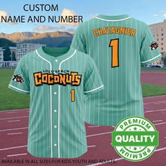Loco Beach Coconuts 3D AOP Chatagnier Number #1 Baseball Jersey 1V1244