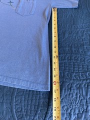 VTG 90’s Blue Womens pocket T-shirt, crewneck, rose themed, medium