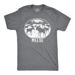 Mens Meese Tshirt Funny Moose Hilarious Sarcastic T Shirt