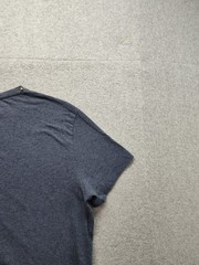 H&M Men Shirt L Gray Crew Neck Short Sleeve Flat Front Stretch Pullover Tee